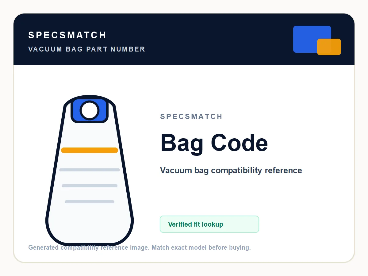 Sebo Dart vs Felix Bags product image showing part number Sebo Dart vs Felix Bags
