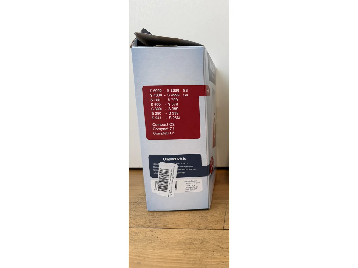 Miele FJM package side fitment panel for Compact C1 Complete C1 S4000 and S6000 canisters