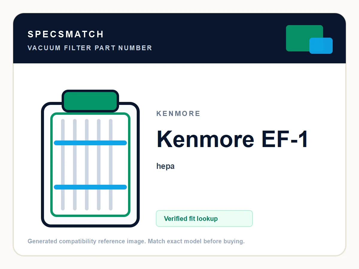 filter component product image showing part number filter component